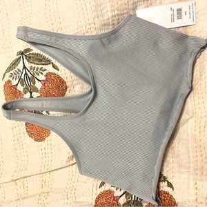 Spiritual Gangster Amor crop top baby blue M/L new with tags